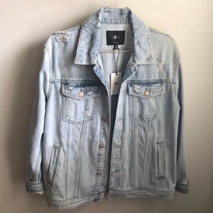 7forallmankind jean jacket size medium